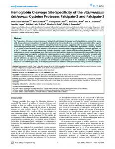 Hemoglobin Cleavage Site-Specificity of the