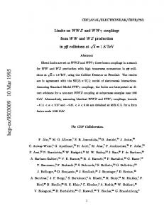 hep-ex/9503009 10 Mar 1995 - arXiv