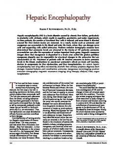 Hepatic Encephalopathy