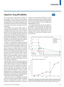 Hepatitis C drug affordability - Core