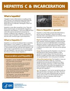 HEPATITIS C & INCARCERATION