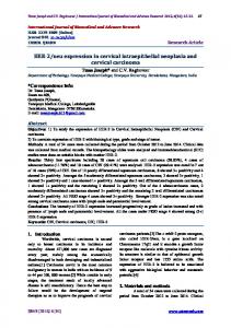 HER-2/neu expression in cervical intraepithelial neoplasia and ...