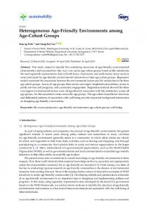 Heterogeneous Age-Friendly Environments among Age ... - MDPI