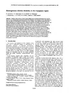 Heterogeneous chlorine chemistry in the ... - Wiley Online Library