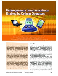 Heterogeneous Communications Enabled by Cellular ... - IEEE Xplore