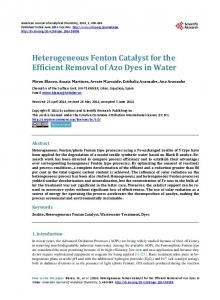 Heterogeneous Fenton Catalyst for the Efficient Removal of Azo Dyes ...