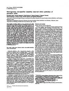 Heterogeneous microsatellite instability ... - Wiley Online Library