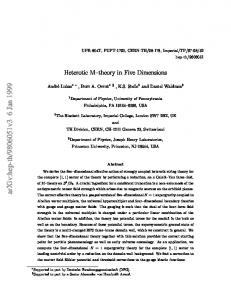 Heterotic M-theory in Five Dimensions