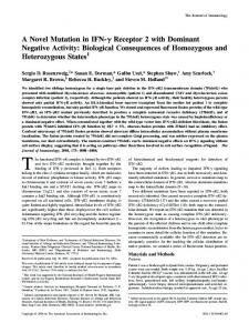 Heterozygous States Consequences of Homozygous and Dominant ...