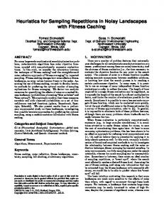 Heuristics for Sampling Repetitions in Noisy Landscapes with Fitness ...