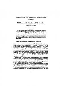 Heuristics for The Whitehead Minimization Problem