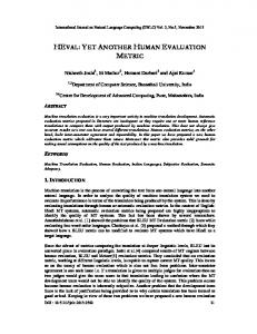 heval: yet another human evaluation metric - arXiv