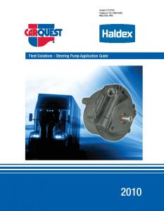 HHG - Haldex Steering Pump 2010