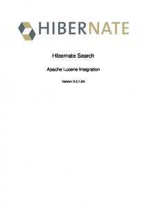 Hibernate Search - JBoss