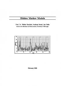 Hidden Markov Models