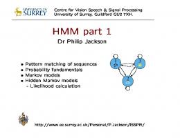 Hidden Markov Models