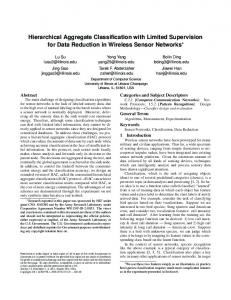 Hierarchical Aggregate Classification with Limited Supervision for ...