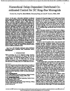 Hierarchical Delay-Dependent Distributed Coordinated Control for DC ...