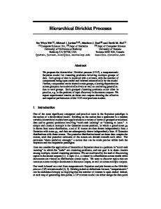 Hierarchical Dirichlet Processes - CiteSeerX