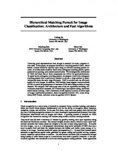 Hierarchical Matching Pursuit for Image Classification - University of ...