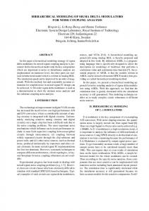 HIERARCHICAL MODELING OF SIGMA DELTA