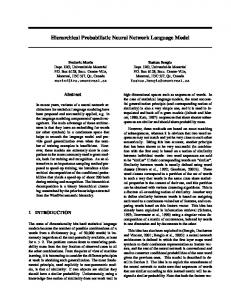 Hierarchical Probabilistic Neural Network Language Model