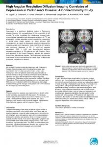 High Angular Resolution Diffusion Imaging Correlates ...