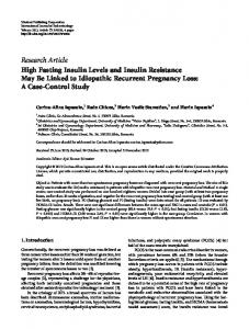 High Fasting Insulin Levels and Insulin Resistance May Be Linked to ...