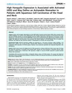 High Heregulin Expression Is Associated with