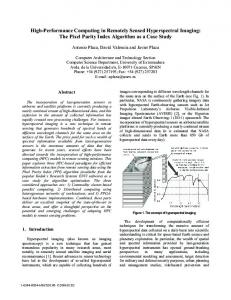 High-Performance Computing in Remotely Sensed Hyperspectral