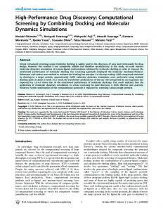 High-Performance Drug Discovery: Computational ... - CiteSeerX