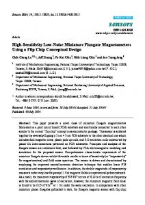 High-Sensitivity Low-Noise Miniature Fluxgate Magnetometers Using