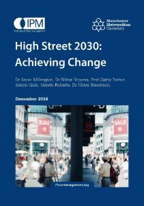 High Street 2030: Achieving Change