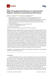 High Throughput Identification of Antimicrobial ... - Semantic Scholar