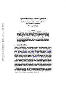 Higher-Order Low-Rank Regression