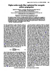 Higher-order-mode fiber optimized for energetic ... - OSA Publishing