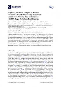 Highly Active and Isospecific Styrene