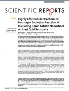 Highly Efficient Electrochemical Hydrogen