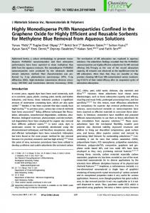 Highly Monodisperse Pt/Rh Nanoparticles ... - Wiley Online Library