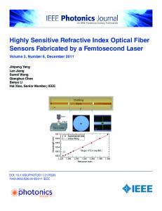 Highly Sensitive Refractive Index Optical Fiber Sensors ... - IEEE Xplore