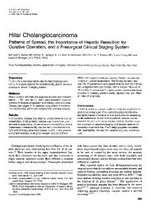 Hilar Cholangiocarcinoma - NCBI