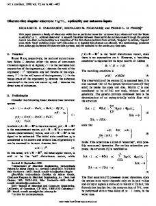 Hinfinity optimality and unknown