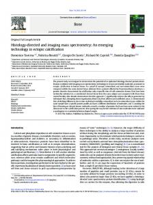 Histology-directed and imaging mass spectrometry ...