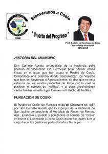 HISTORIA DEL MUNICIPIO FUNDACION DE COSIO - Gobierno de ...