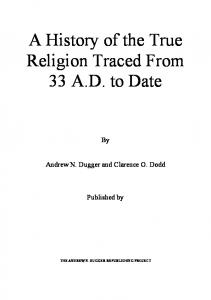 History of the True Religion - Herbert W. Armstrong Library and ...
