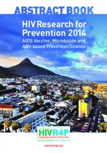 HIV Research for Prevention 2014