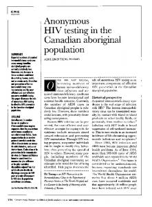 HIV test~ill inth - Europe PMC