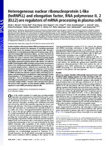 hnRNPLL - Shirley Liu Lab