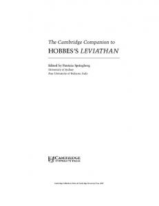 HOBBES'S LEVIATHAN