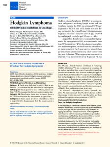 Hodgkin Lymphoma - JNCCN.org